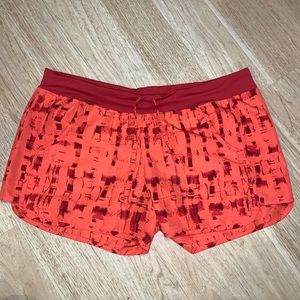 Columbia Orange Activewear Shorts, Size Large